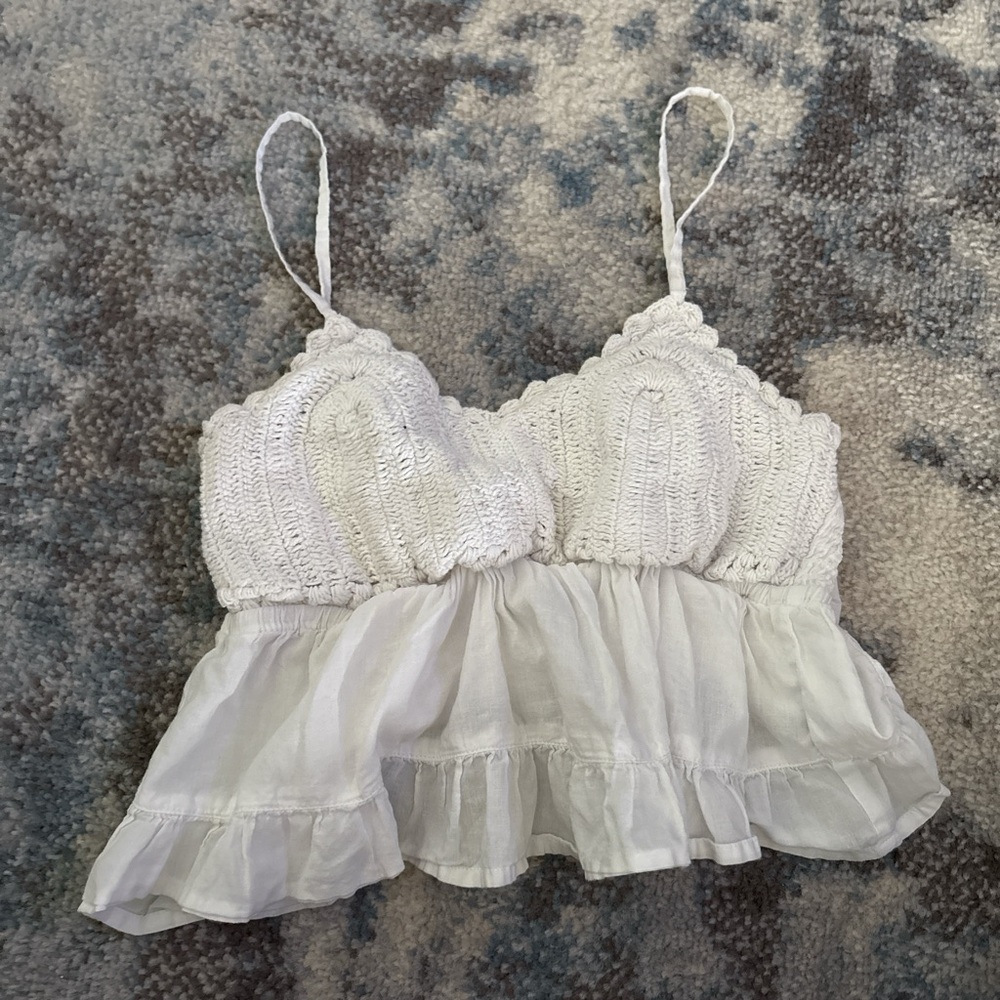 RSQ White Cotton Cami Top